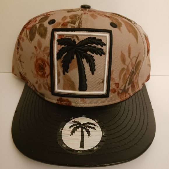 Blvd Boulevard Supply Palm Trees Roses Floral Snapback Hat - Picture 1 of 3